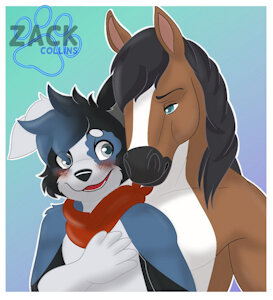 Loving horses. by ZackCollins