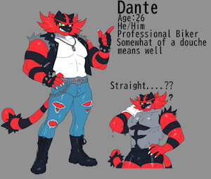 Dante the Incineroar by PikachuLibre