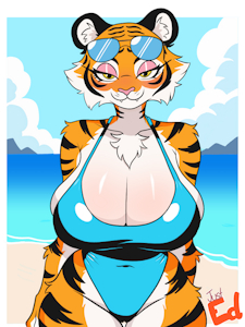 Tiger beach by JustEd