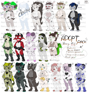 |ADOPT PACK| 17/18 (OPEN) - by DENUSKA08