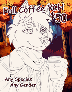 Fall Coffee YCH (Reminder) by KuddlyKodiak