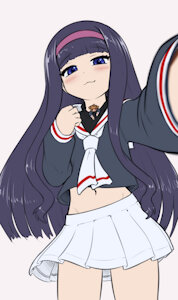 Tomoyo's Sakura selfie by AlloyRabbit