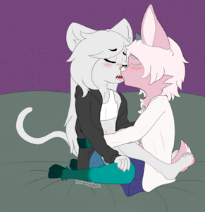 Kiss~ - Commission by YouAskedFerrIt