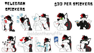 Sticker Commisons by TheGoldenRuffle