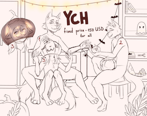 Halloween preparations YCH (open) by TsundereWitch