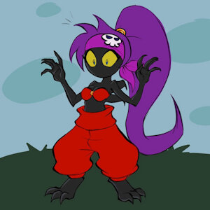 Shantae bat patreon reward sketch by TittyKubo