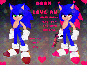 Doom Love Au-Sonic by BlackArmsWerehogShadow