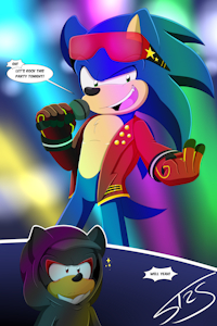 Secret Fan AU Sonadow by SilverTyler25