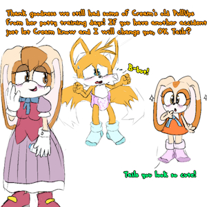 Tails' Playdate at Cream and Vanilla's by MilestheHedgehog