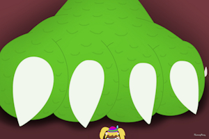 Tiny Kong's Toe Trouble by HarmonyBunny
