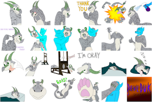 Achaius SFW sticker Collage 1 by foxboyprower