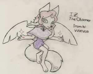 IZ Traditionally Drawn By Me by VulpivoidRubber