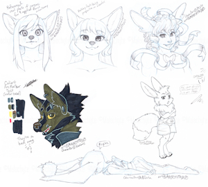 Study Sketches (March) by Malachyte