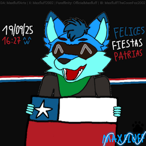 Maxfluff - Fiestas Patrias 2025 by MaxfluffTheCoonFox2002