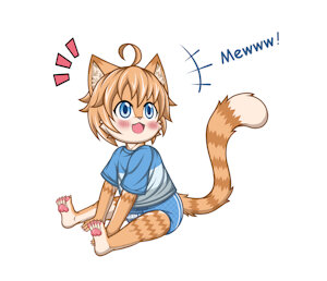 Felix Drawing by FelixSandcatKitten