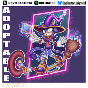 [Open] Sonic adoptable-Cat Witch by SheepDraws