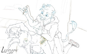 Olly working on Gourand by Leomane