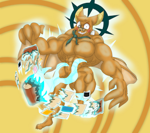 Onyn Ring and Cheezborger - Muscular by Skyblue2005