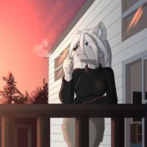 out for a smoke by SilverMoriko