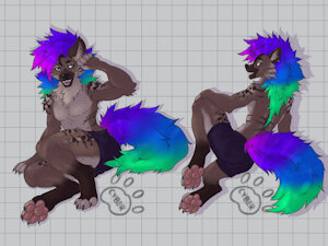 Yeenin' 🐾💜💙💚 by grencapra