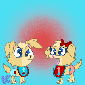 Baby Tuck and Ella by ScratchandMeppsFan19