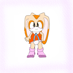 Cream the (Diapered) Rabbit by MilestheHedgehog