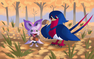 Mushroom hunting by LunarTurtle