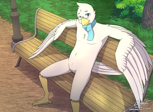Nudist Bench YCH - Anon by codyf0xx