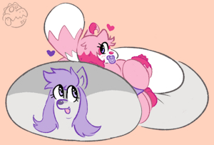 Purple Puppy Pampers by OverfedPets