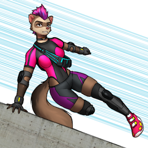 [C] Brolly the Runner by MykeGreywolf