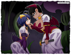 Baiser&Reddina(OC) by Darkadibuja