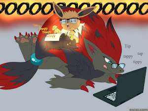 DOING A WRITE! by Backlash91