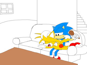 Sonic Spanks Tails by youmayspankitonce