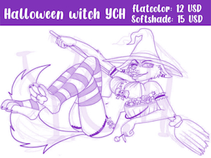 HALLOWEEN WITCH YCH by Kibanz