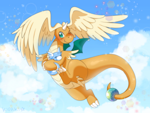 Mega Dragonite by Kipaki
