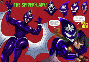 Spider-Lady Expression poses 2025 by RBComics