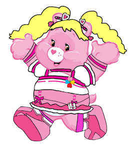 Cheer Bear as Cure Peach by NewOliviaKoopaPlude