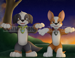 HALLOWEEN REX & TRACKER by Chocky25