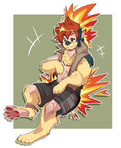 Quilava TF - StarWolfskin Comm by RazorFiredog