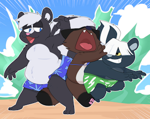 Skunk Butting Butts by Crushpepper