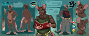 Magnus refsheet (SFW) by Aria Goldberry by RealZero