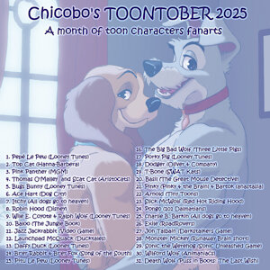 Inktober - Toontober 2025 by chicobo
