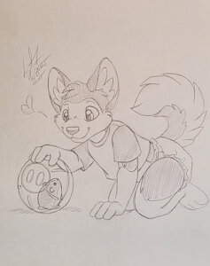 Hamster playing with a hamster by rabidhamster00