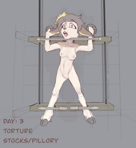 Day 3: Torture/ Stocks/Pillory by MrHart