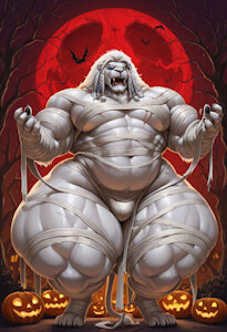 [AI] Thicc Halloween Ajani Goldmane! by MajorLionhunk