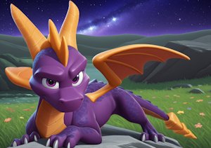 Spyro HQ Wallpaper - Spyro looking at you very deeply by Blu99Dog