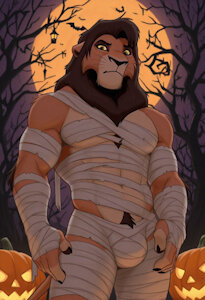 [AI] Halloween Kovu! by MajorLionhunk