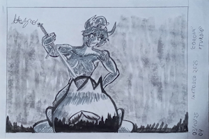 Inktober 2025 Días 3/4, “Corona”, “Turbio”. by Lobezno