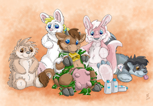 Milk For The SugarNutz by PheagleAdler