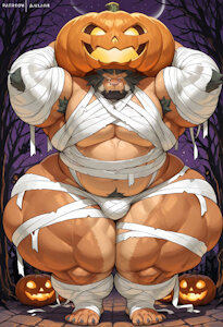 [AI] Thicc Halloween Arsalan! by MajorLionhunk
